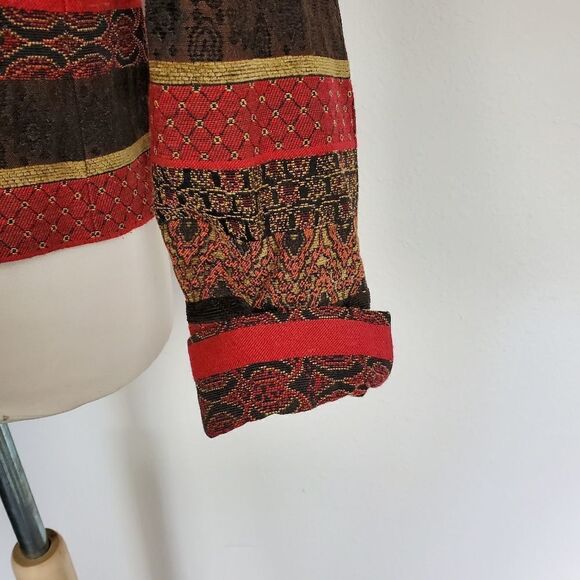Coldwater creek colorful tapestry jacket - Picture 6 of 8